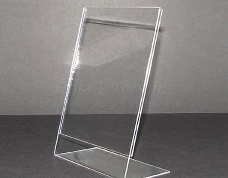 Support L en plexiglass A5 avec impreesion