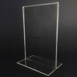 Support T en plexiglass A5 avec impreesion