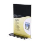 Support T en plexiglass A5 avec impreesion