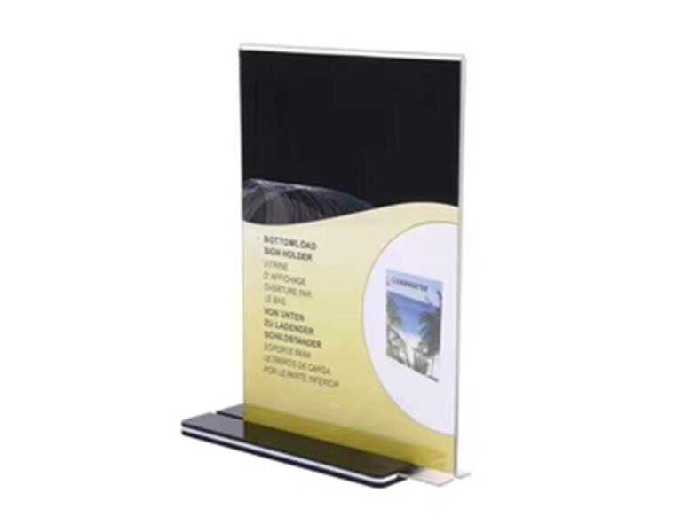 Support T en plexiglass A5 avec impreesion