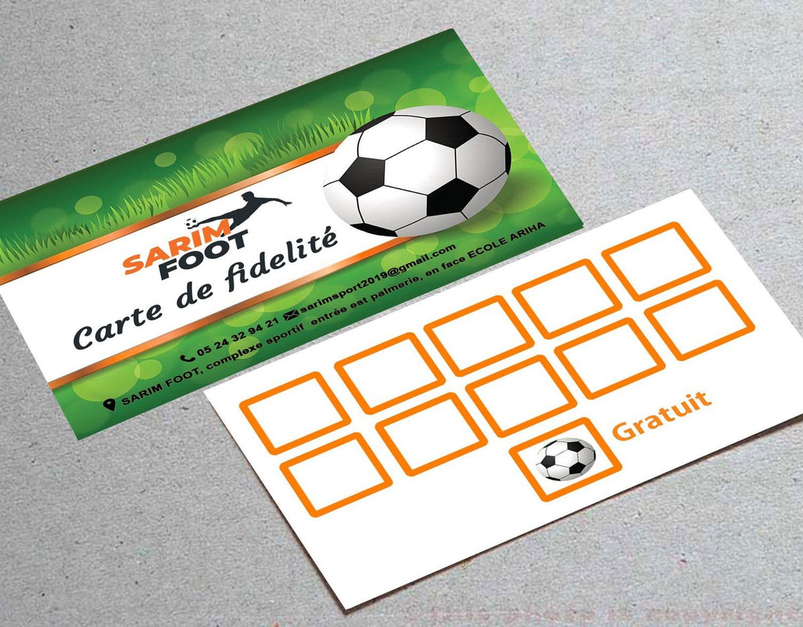 Impression cartes visite